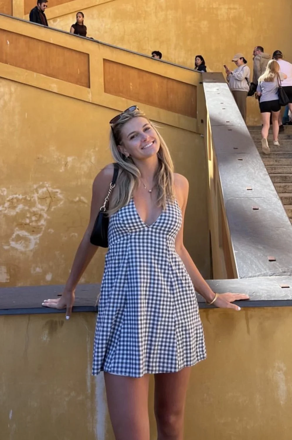 Beautiful college freshman teen volleyball player image 9