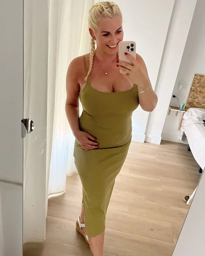 Blonde Pawg milf has a beautiful cumface image 12
