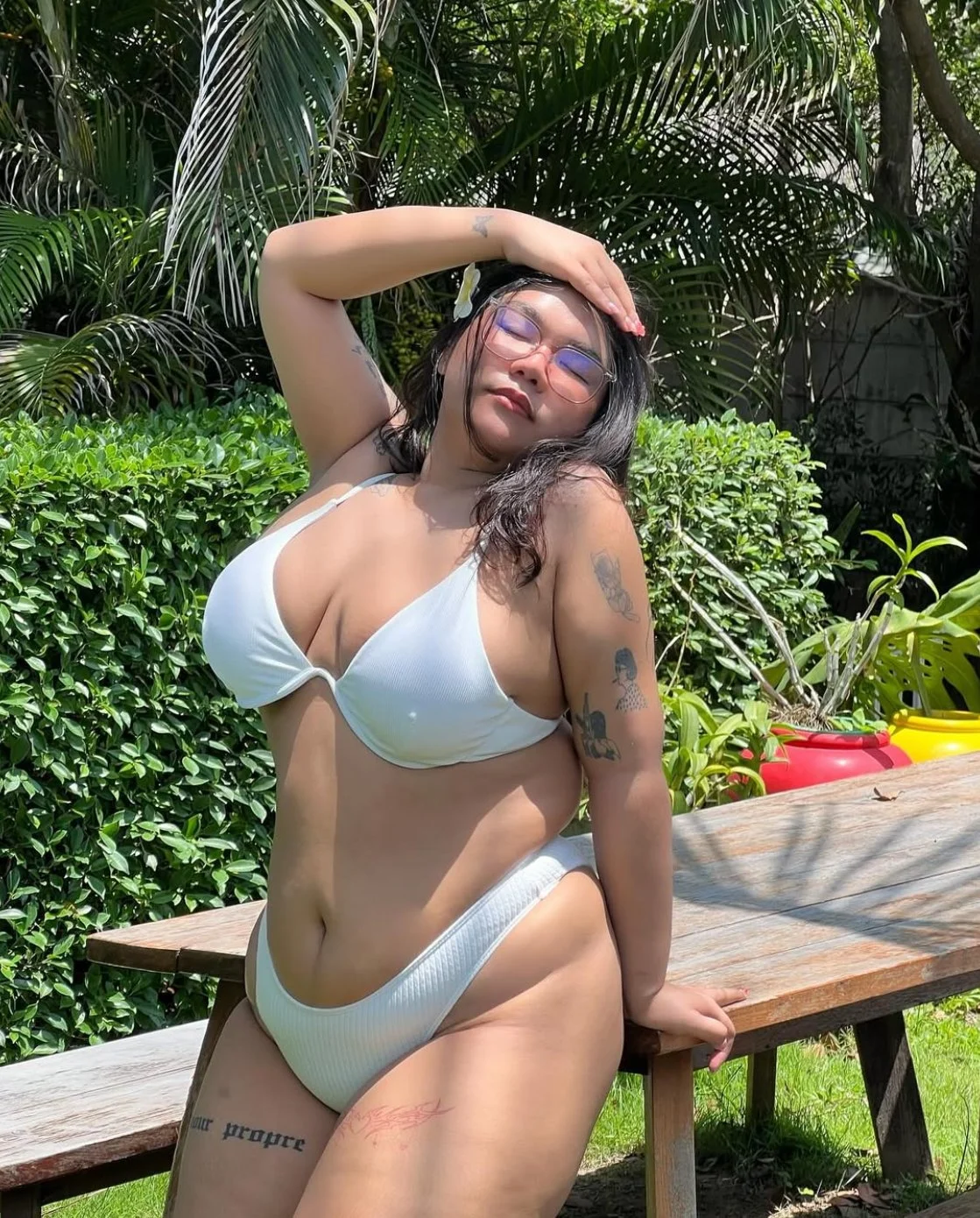 Thick Asian bikini image 3