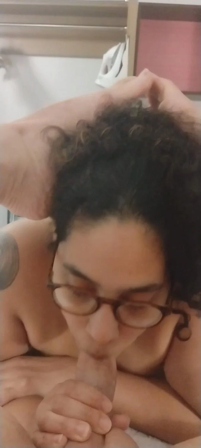 40 year age gap Interracial White Man & Afro Latina 64 Old Man has his way for his longest BJ image 2