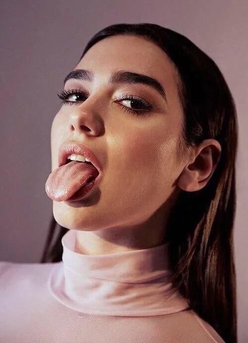 Dua Lipa hot tongue and mouth main image