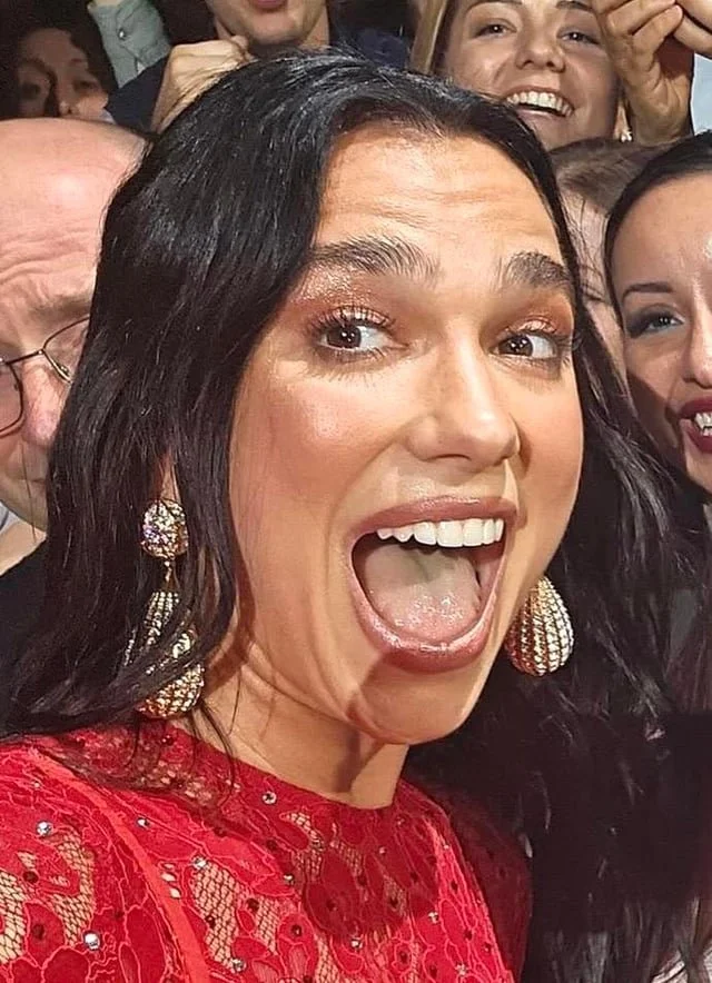 Dua Lipa hot tongue and mouth image 15