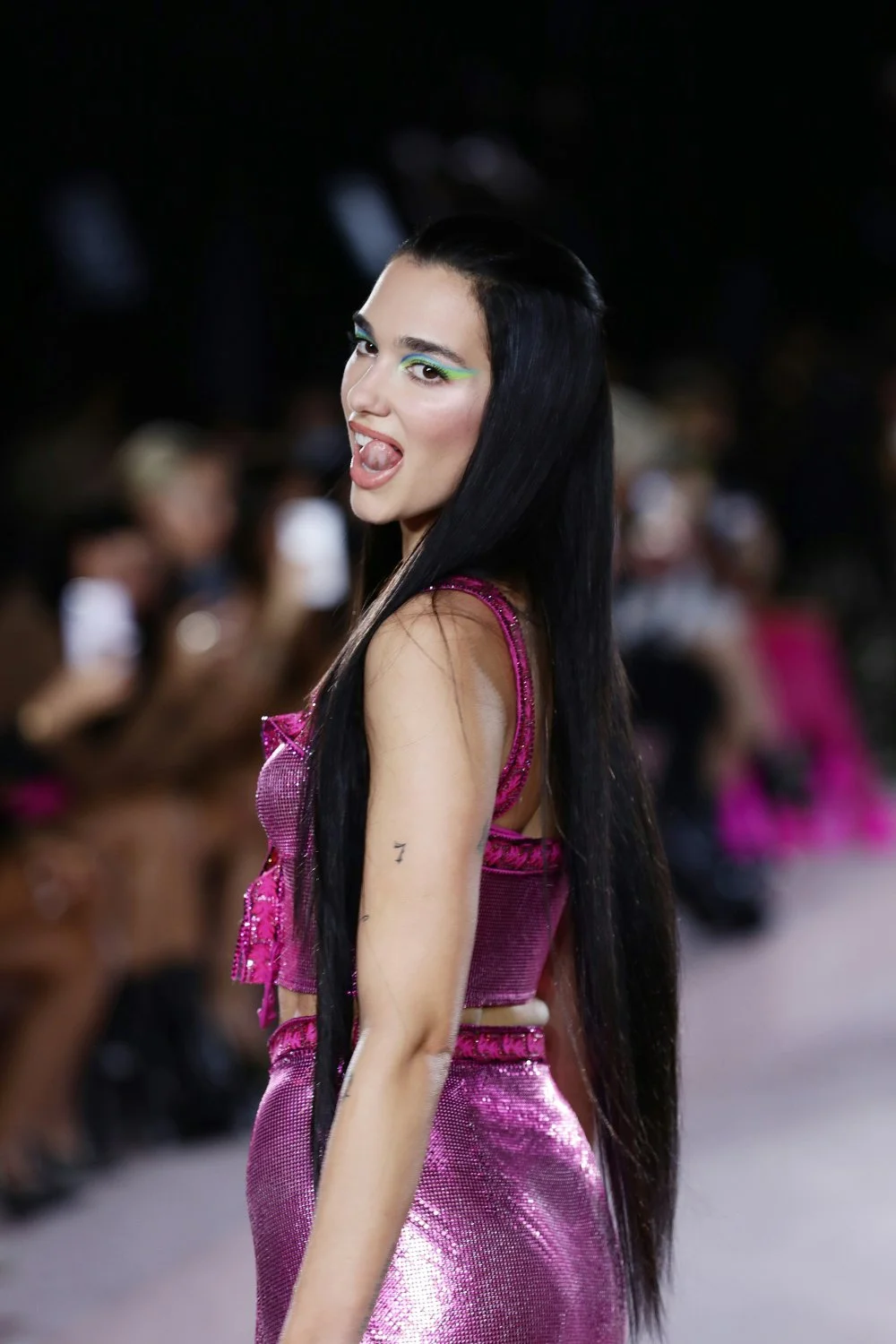 Dua Lipa hot tongue and mouth image 16