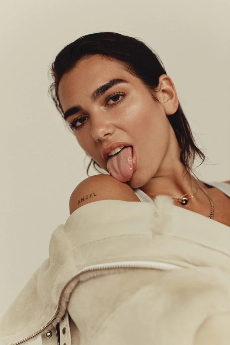Dua Lipa hot tongue and mouth image 18