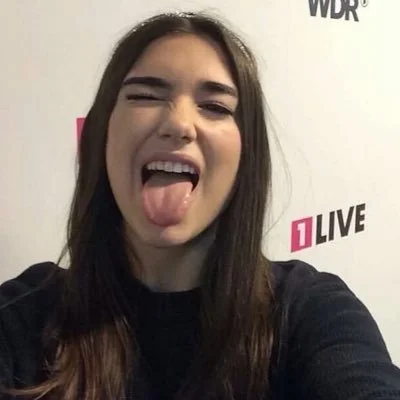 Dua Lipa hot tongue and mouth image 6