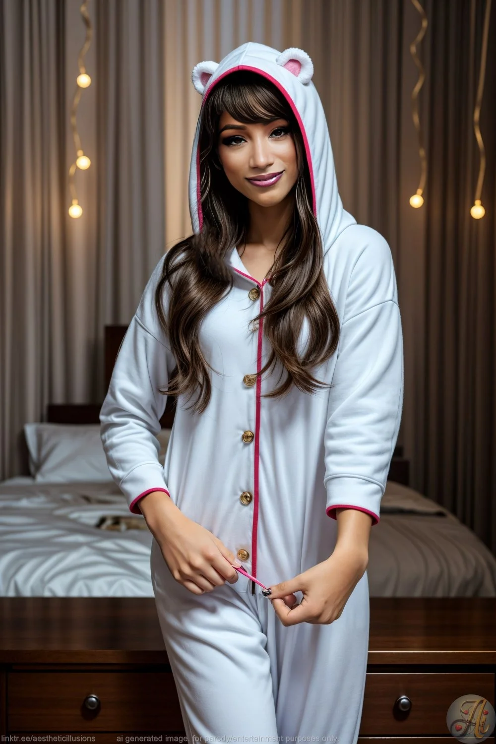 AI Celeb Deepfake - Mercedes Mone at home main image