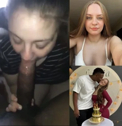 Novinha loira chupando o negão Livia Trolezi blonde teen blowjob bbc interracial main image