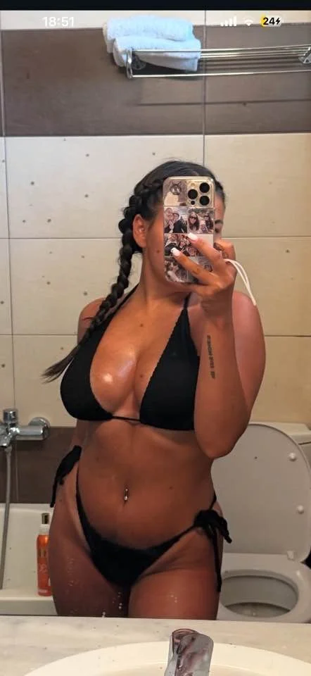 little slut in a bikini with big tits image 6