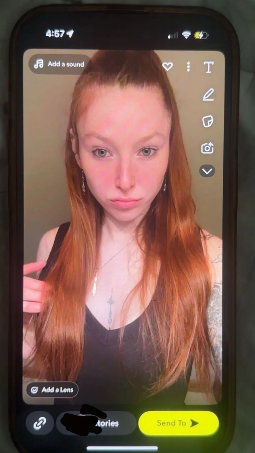 Pawg ginger sister gets her snaps leaked image 11