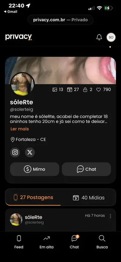 Privacy Fortaleza, quem tiver interesse chama na dm,tem 3 perfil assinando conta faço um preç cover image
