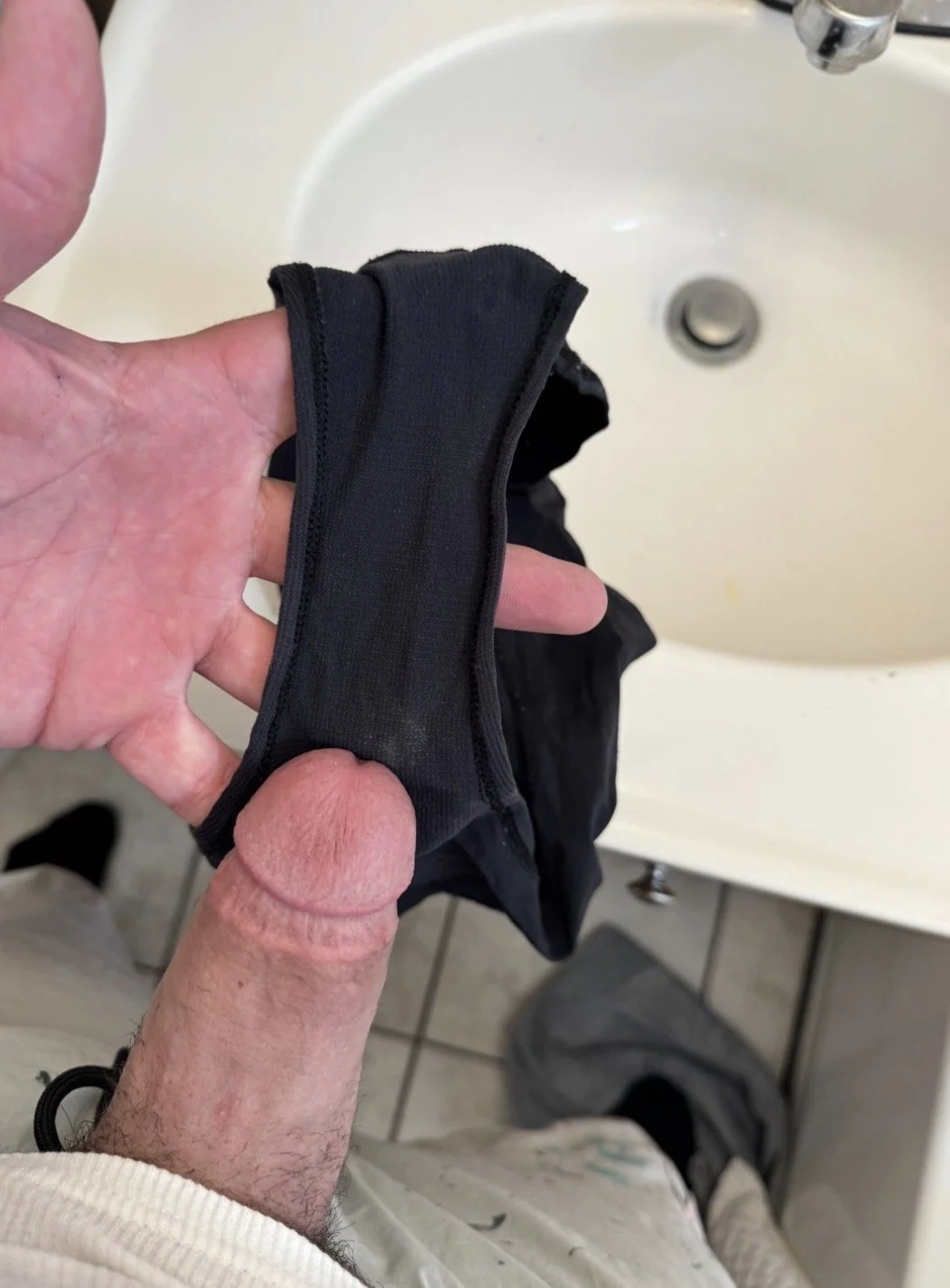 Cumming on my latinas used panties image 2