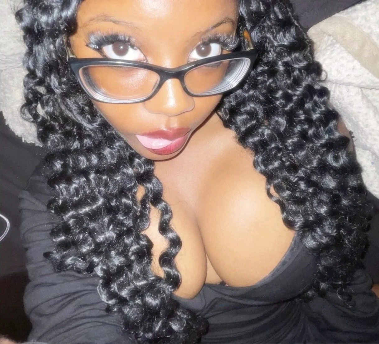 Perfect busty ebony teen main image