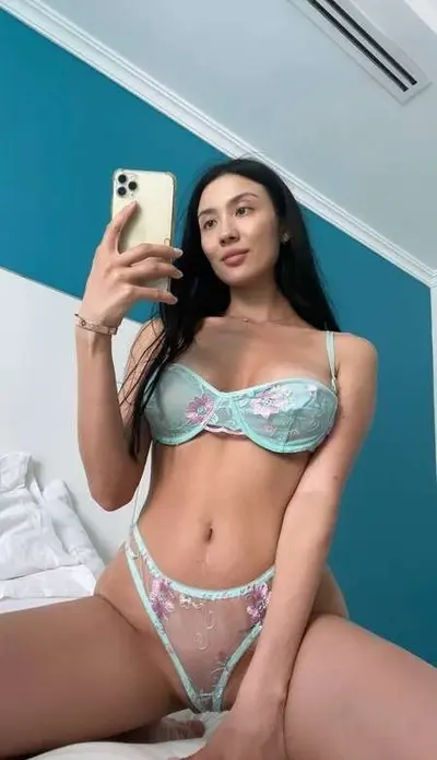 Hot Korean girlfriend doing sexy selfie cover image