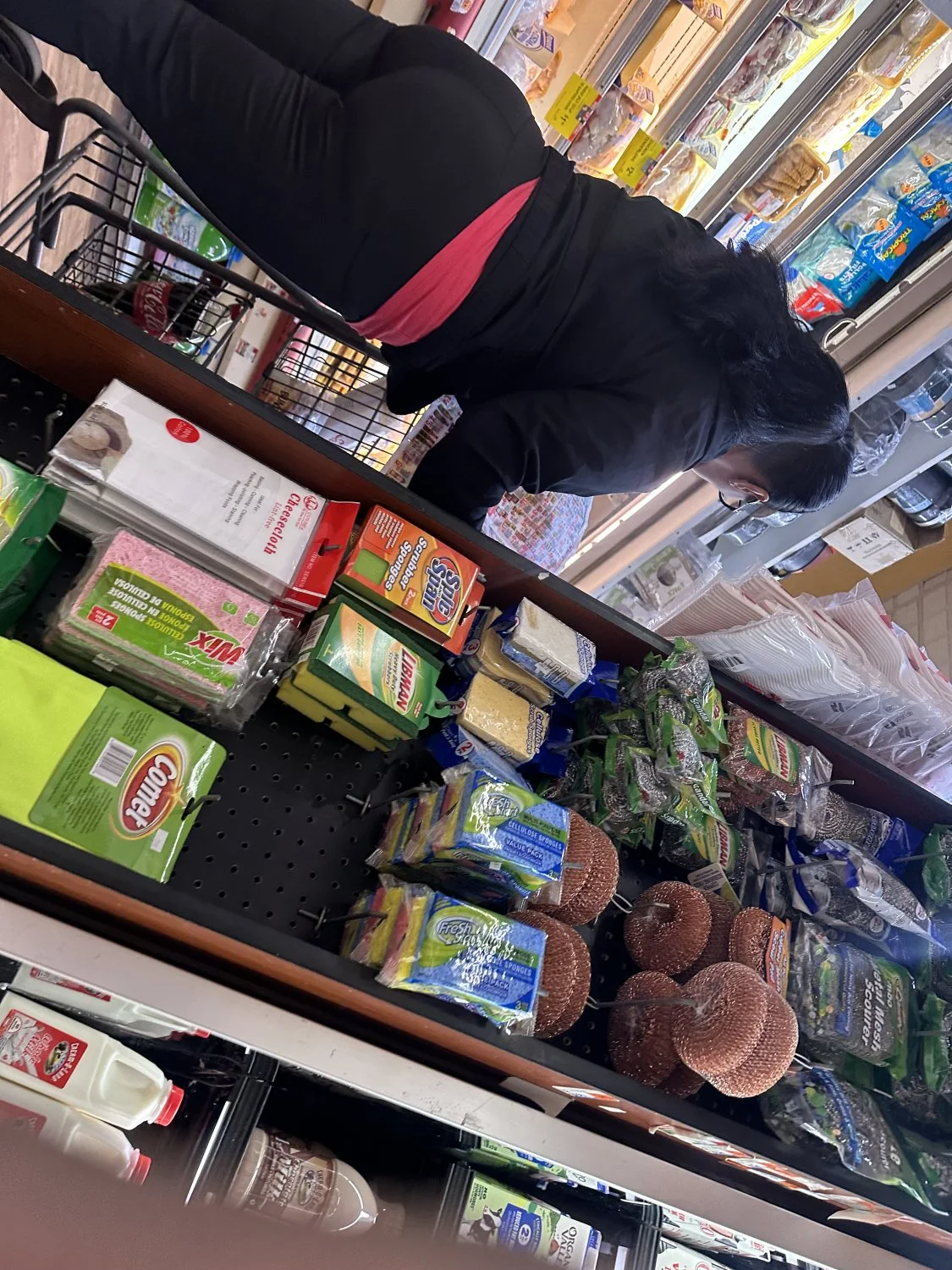 big booty latina perved on in the supermarket image 14