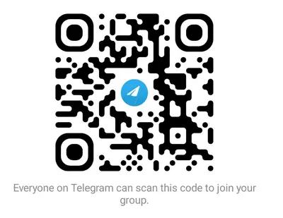 Showing my gf naked on live, join this telegram group by qr cover image