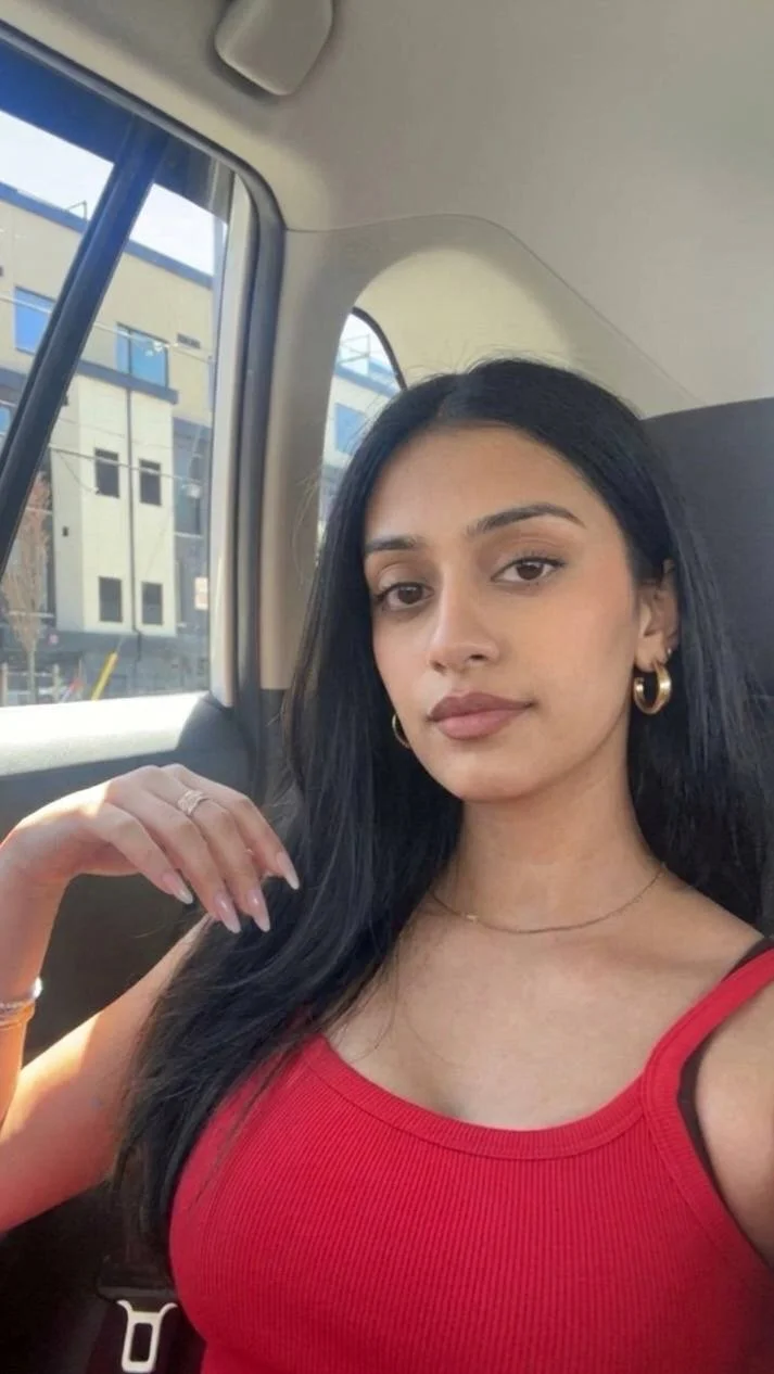 Hot punjabi baddie from abroad viral snapchat striping image 4