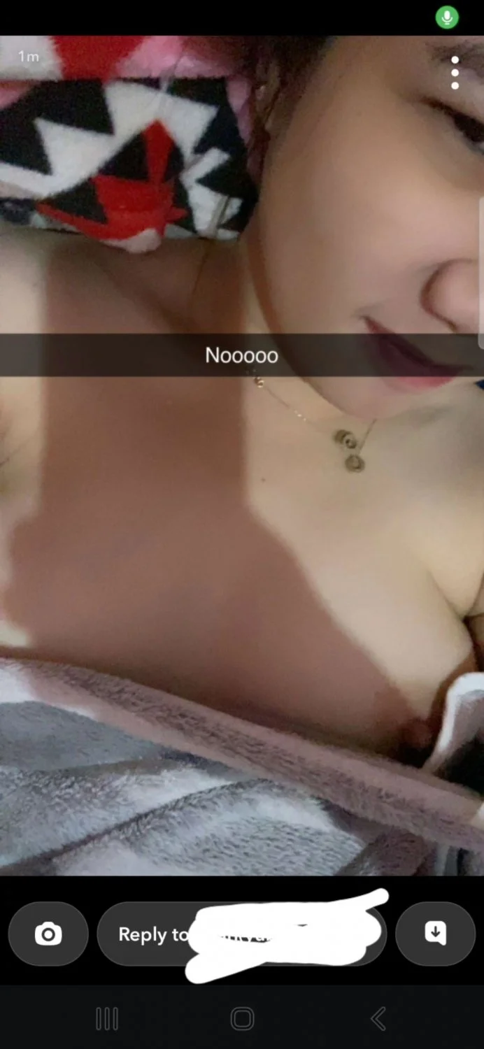 Friends Asian gf fails loyalty test due to BWC on snapchat image 14