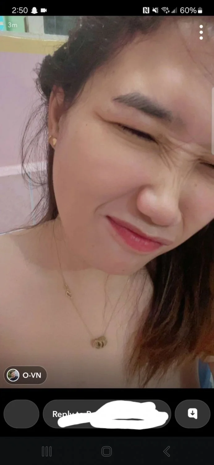 Friends Asian gf fails loyalty test due to BWC on snapchat image 7