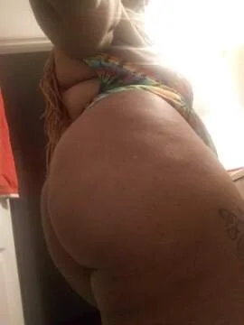 Chocolate Ebony braids thong bodysuit bare ass juicy pussy image 2