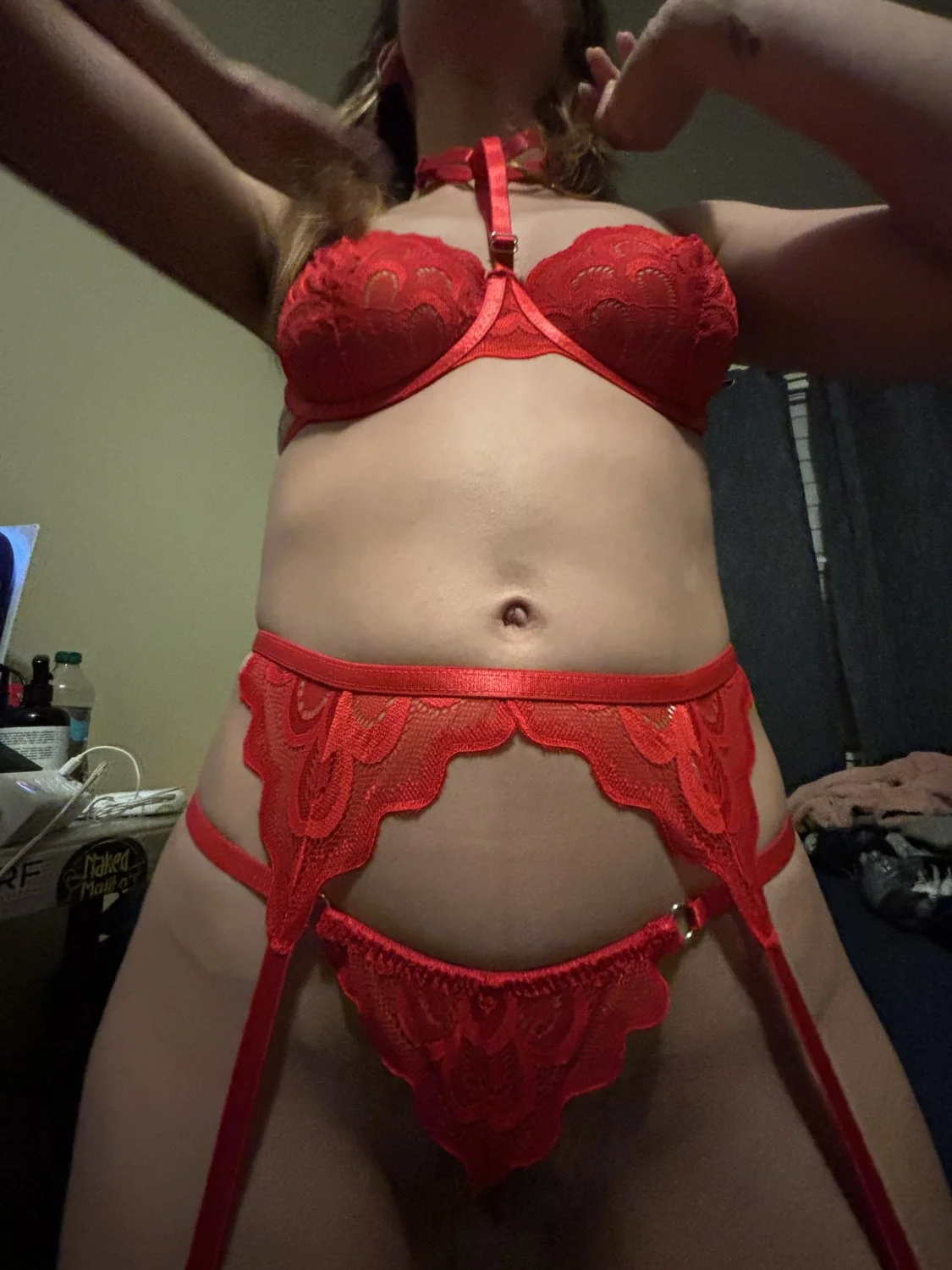 Gf thinks she looks amazing in red image 14