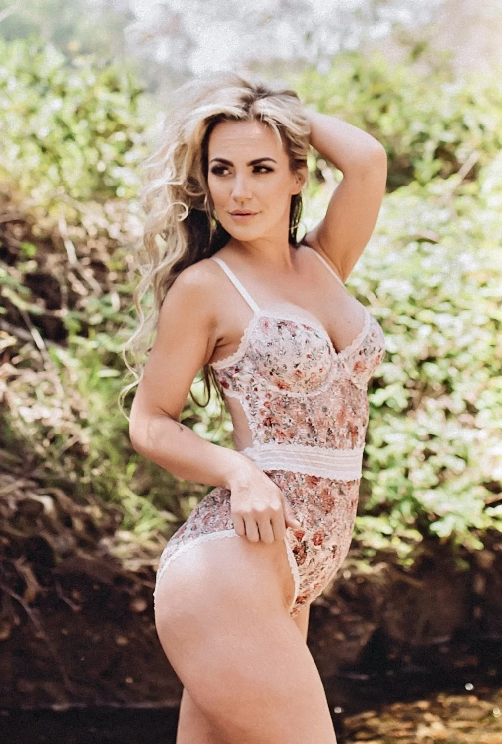 Tramp stamp blonde milf boudoir image 16