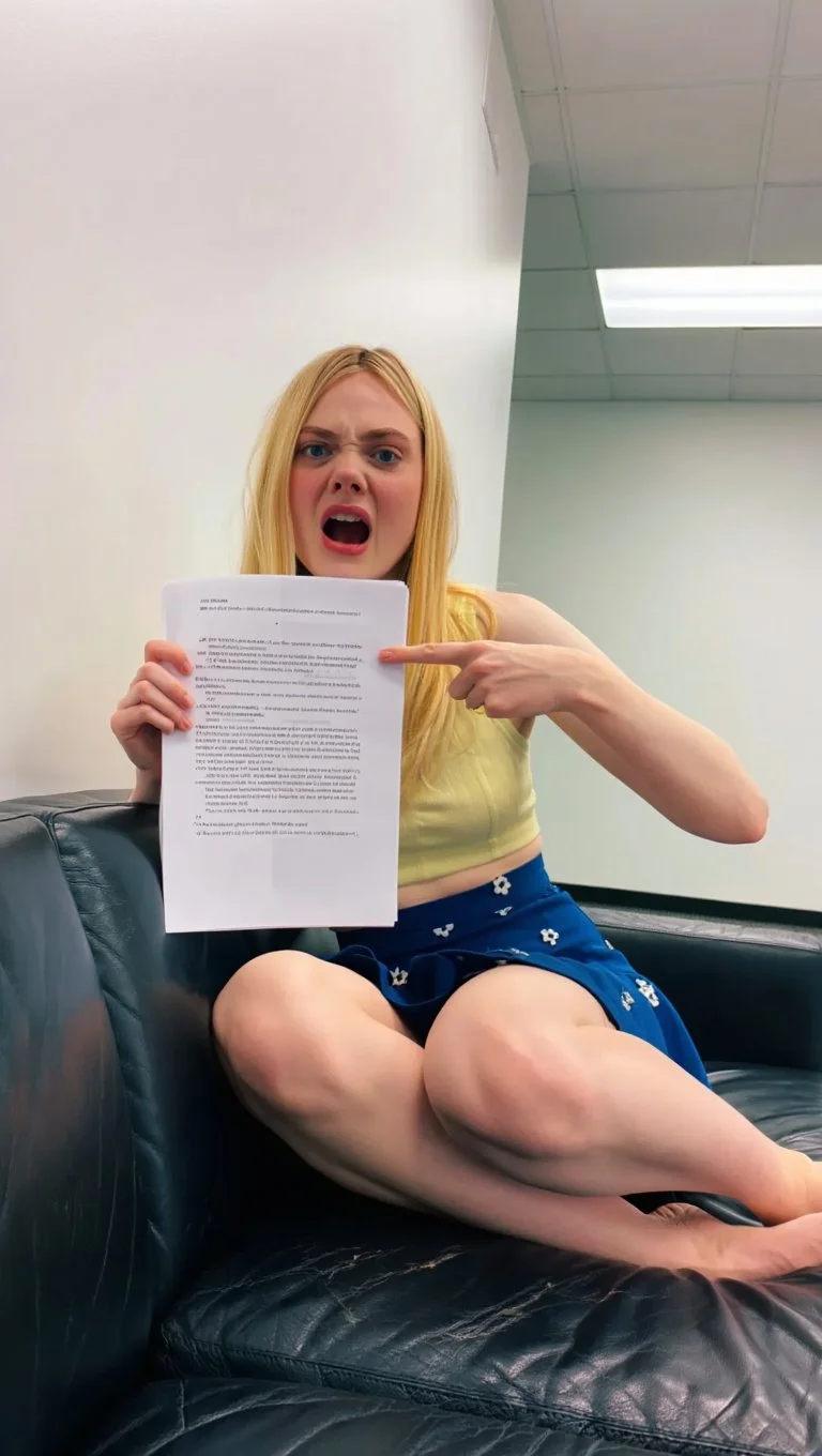 Elle Fanning - Casting Couch - AI generated image 2