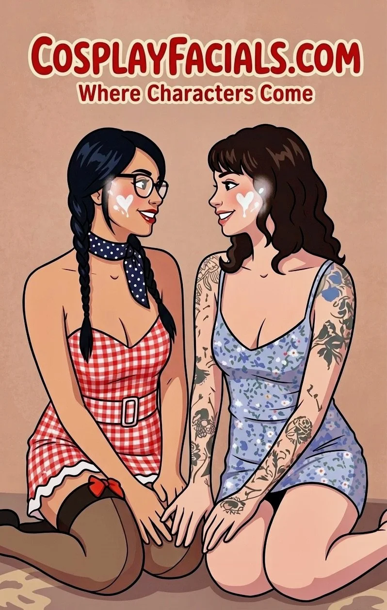 AI: Goth Facial with Gen Z woman. Almost make out. Hot main image