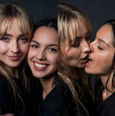 hot friends french kissing (ai video) cover image