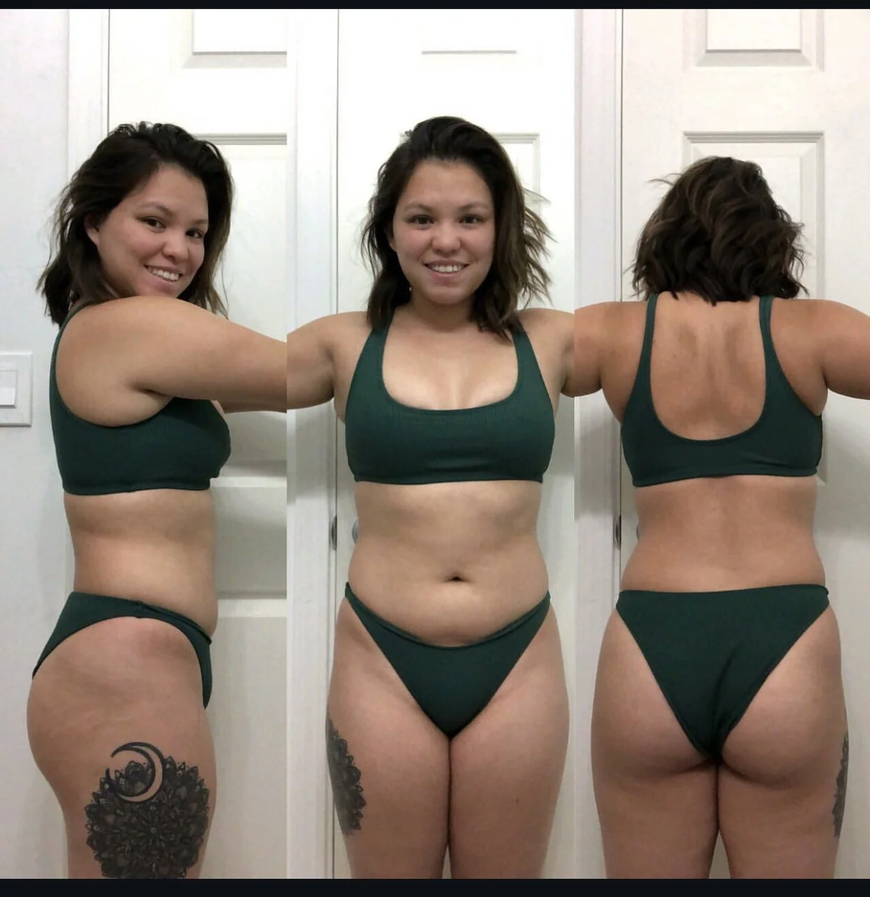 My dream thighjob slut. Love her plump body and phat pussymound image 21