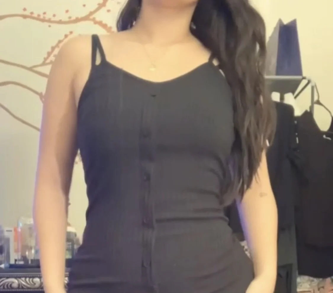 Sexy irl latina does a lil striptease for strangers on the internet main image