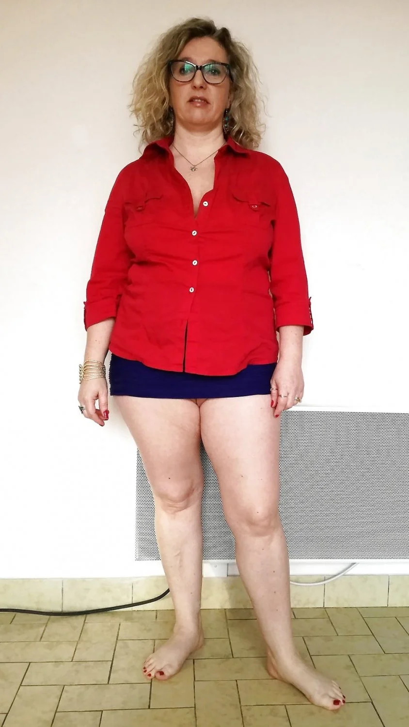 Thick Chubby Blonde Wife & Milf image 16