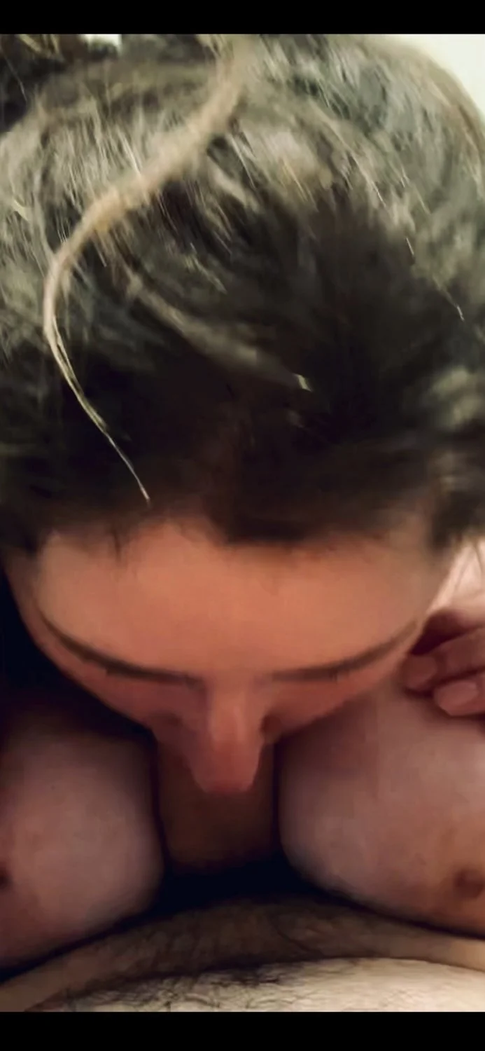 Sloppy white amateur teen titjob image 2