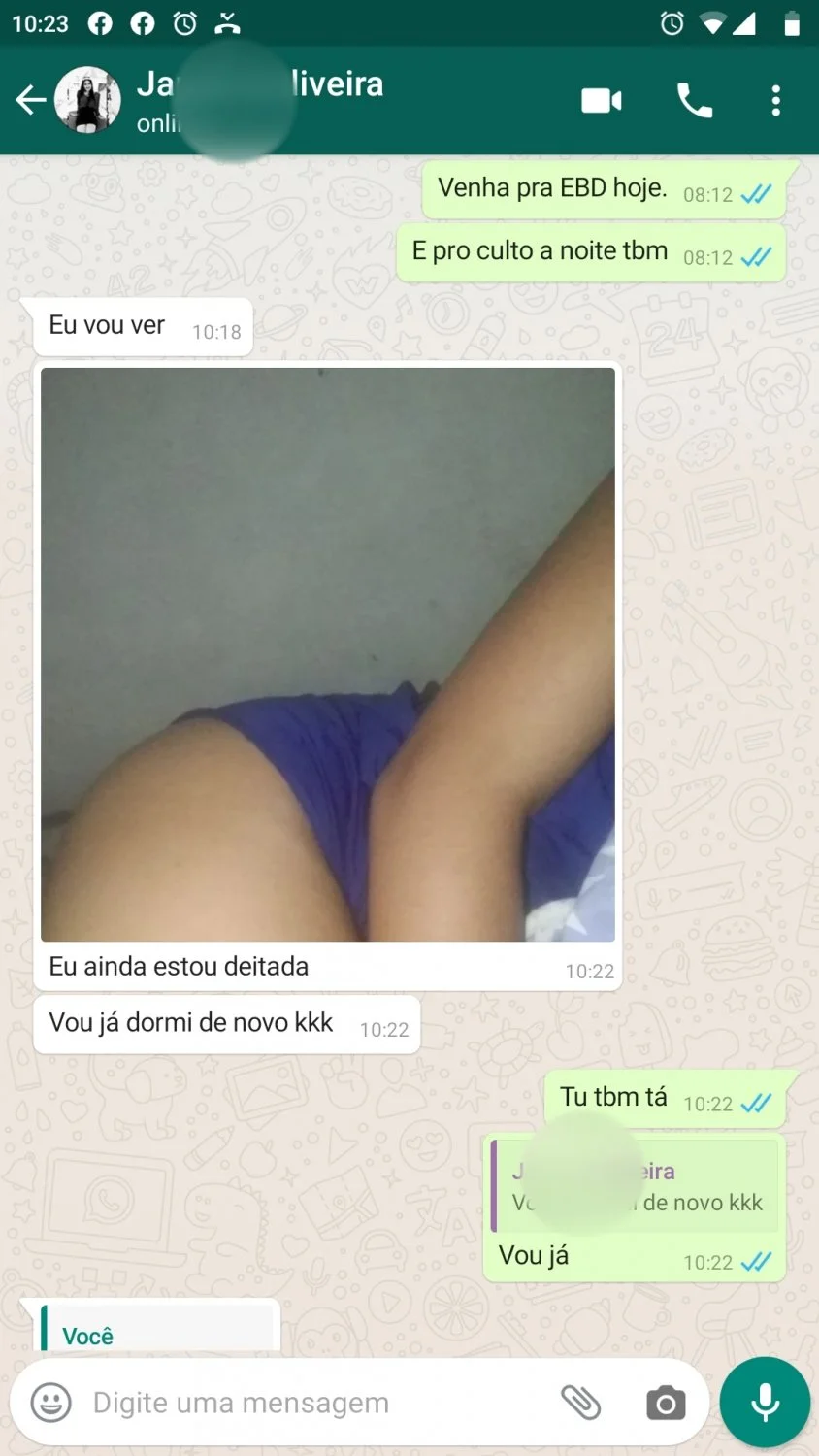 Crente moreninha perfeita mandando nudes no whatsapp image 2