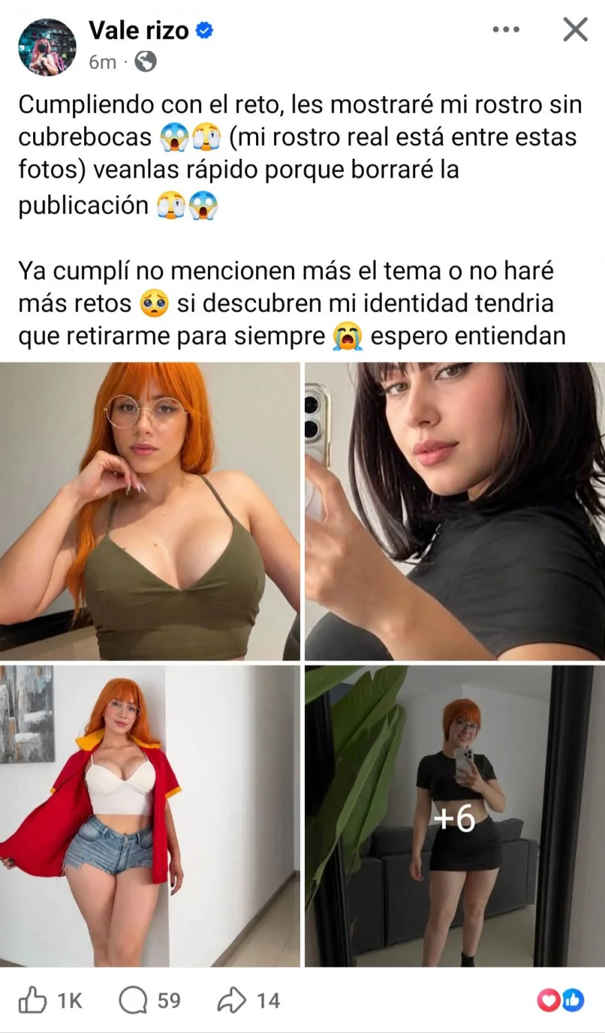 Sofiarizof la puta detrás del cubrebocas por fin muestra su cara..estabien rica y además se la cojen image 3