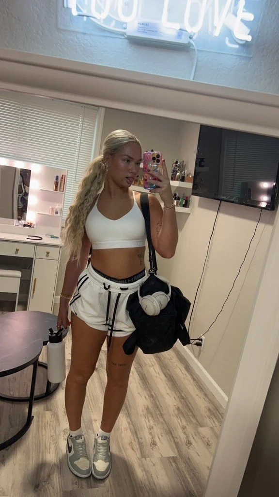 Blonde college whore image 4