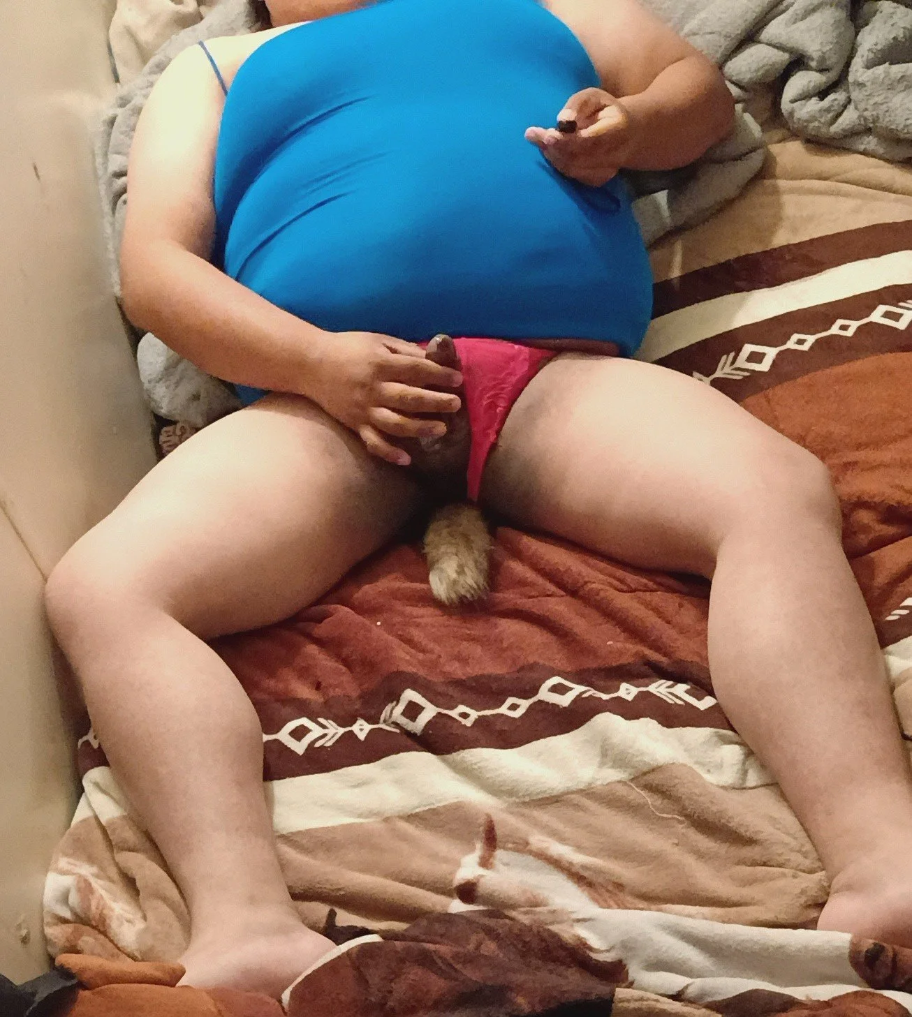 naughty brother with anal plug image 12