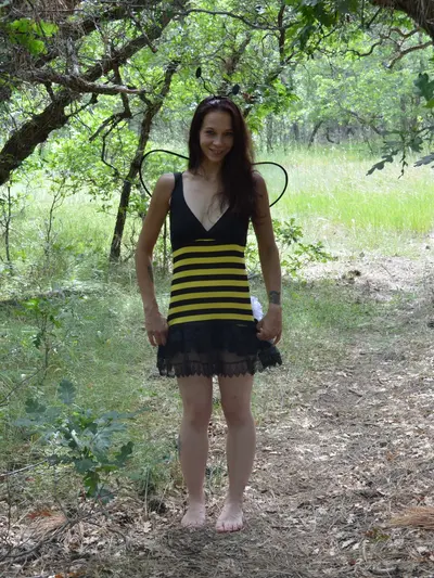 Posing Outdoors In A Bee Outfit - Durango, Colorado cover image