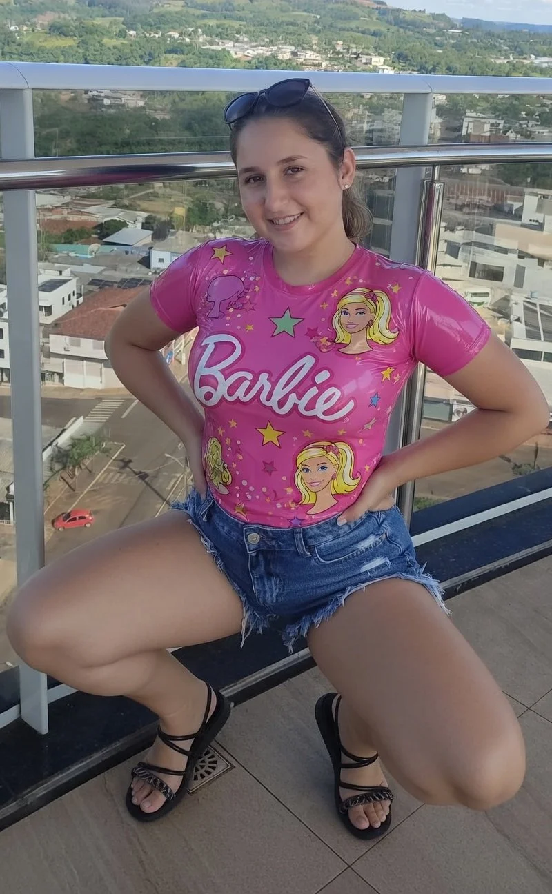 Essa gostosa é fã da Bárbie e ama roupas rosas. Parte 4. IA - AI image 19