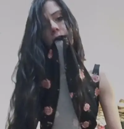 Horny teen bitch invites stranger at her place cover image