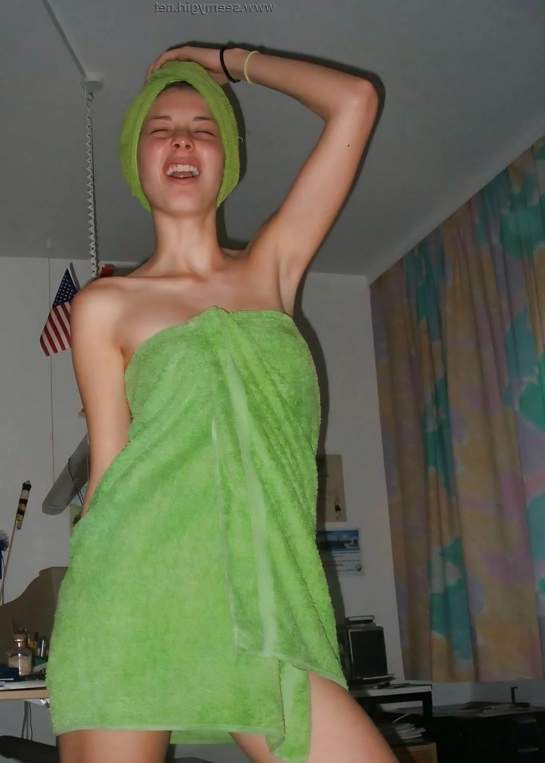 Girlfriend after shower image 2