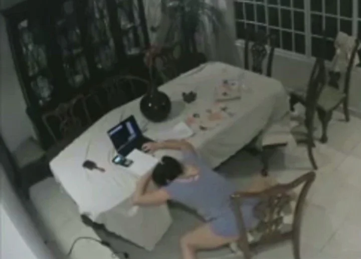 Horny girl humping the chair (Hidden Cam) main image