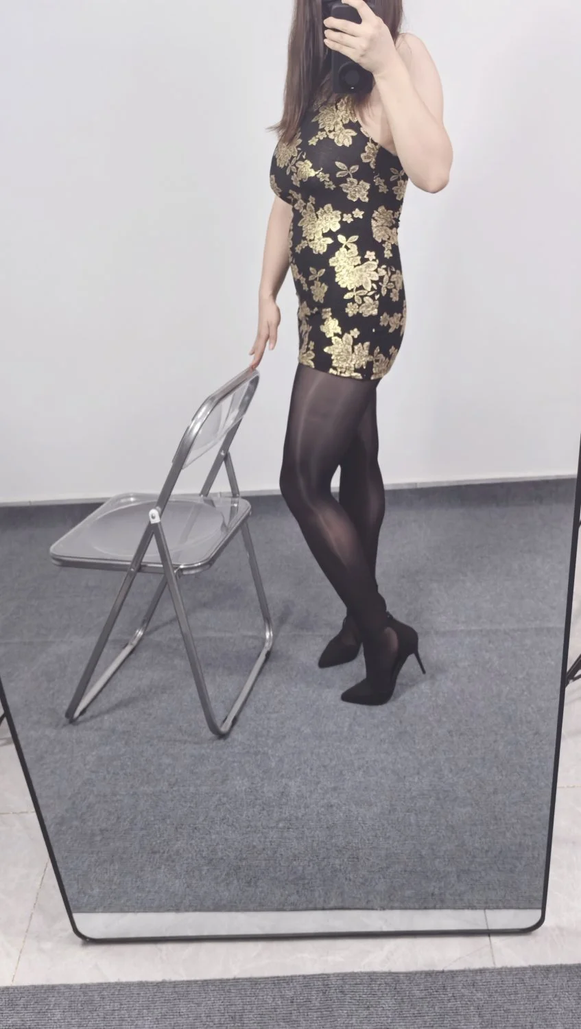 Wife's nylon stockings image 10