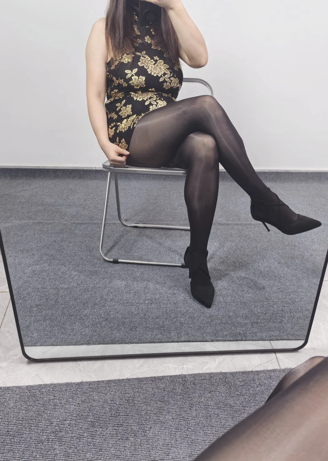 Wife's nylon stockings image 5