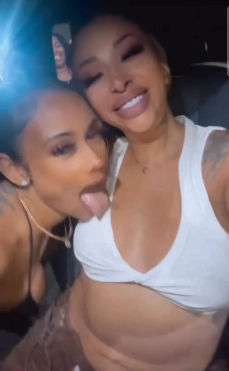 Three L.A. thots lit after club flashin titties & ASS image 2