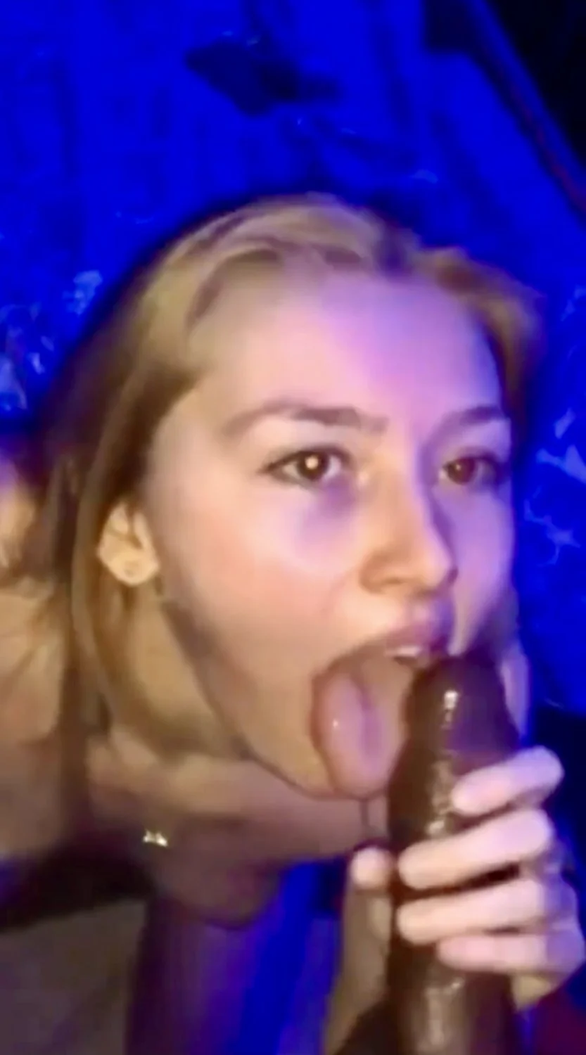 Sexy sorority girl sucks two fat BBCs image 4