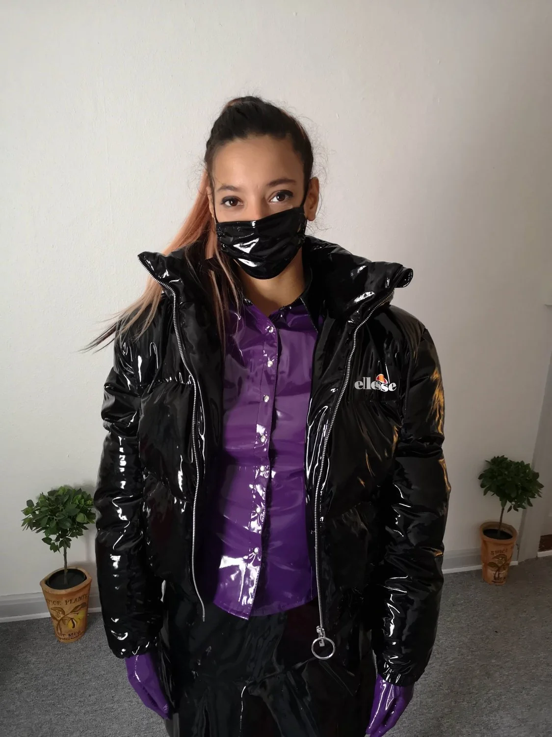 Fucking real hooker in PVC image 39