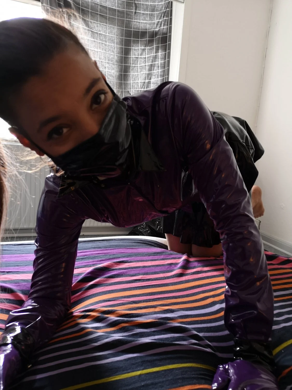 Fucking real hooker in PVC image 45