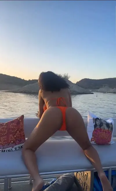 Big tittie petite thot shakin ASS on the boat cover image