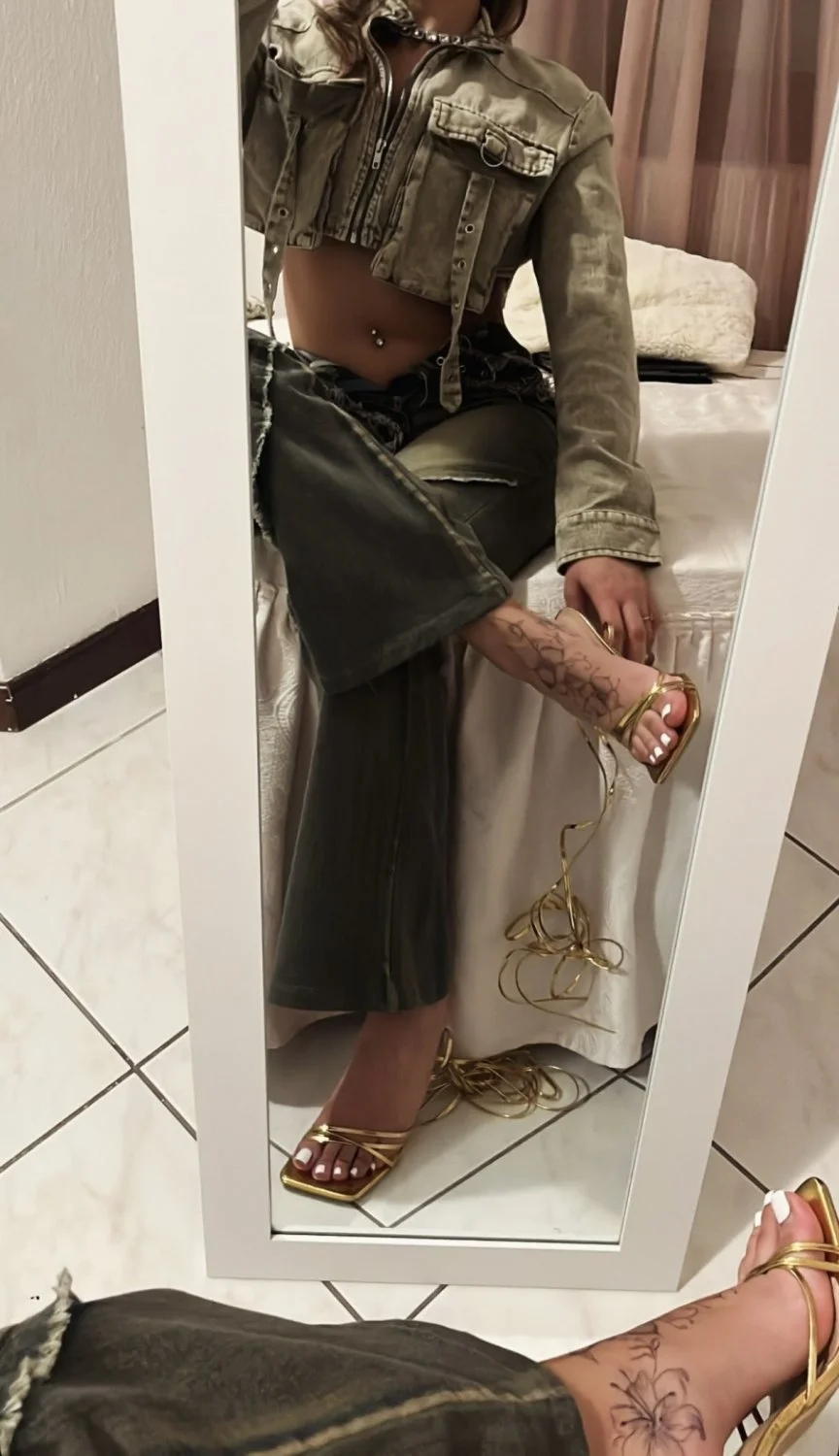 French Arabic sexy TikTok slut naked bikini nude leak spy salope pute France feet image 9