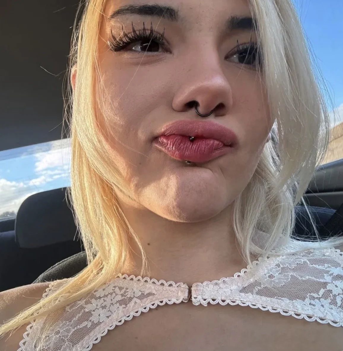 How many big cocks can this cute sexy snowbunny take image 2
